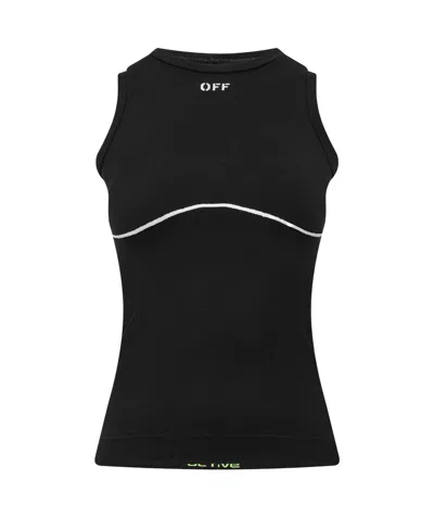 Off-white Seamless Vest In Black