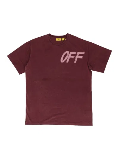 Off-white Shared Logo Fade Over Tee S/s In Red