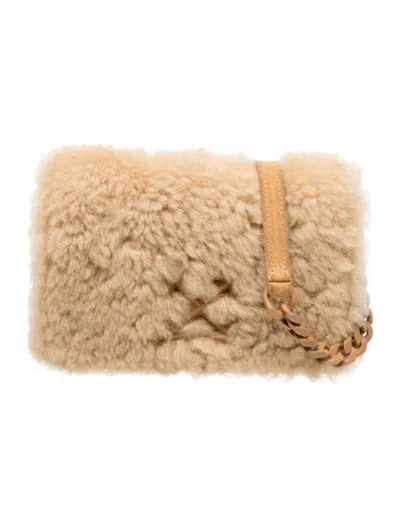 Pre-owned Off-white Shearling Crossbody Bag In Neutrals