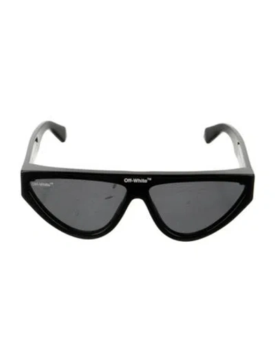 Pre-owned Off-white Shield Tinted Sunglasses In Black