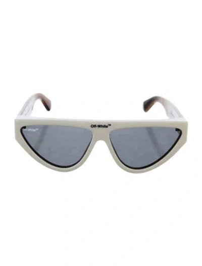 Pre-owned Off-white Shield Tinted Sunglasses In White