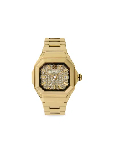 Off-white Shift Watch In Gold