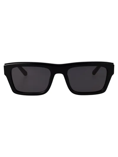 Off-white Shiny Black Acetate Sunglasses