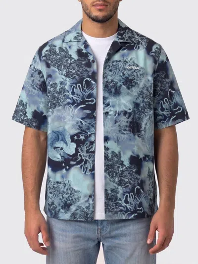 Off-white Shirt Men  In Blue
