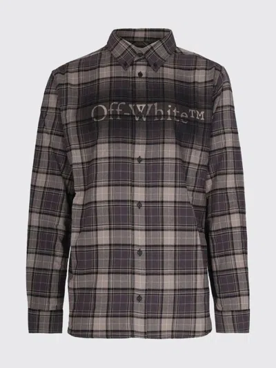 Off-white Shirt Men  In Brown