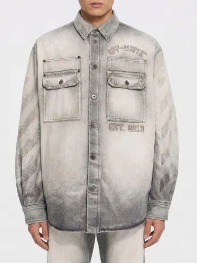 Off-white Shirt  Men Color Grey In Gray