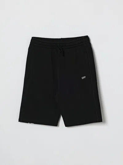 Off-white ショートパンツ  Kids ボーイ カラー ブラック In Black
