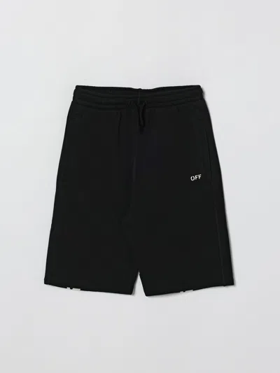 Off-white ショートパンツ  Kids ボーイ カラー ブラック In Black