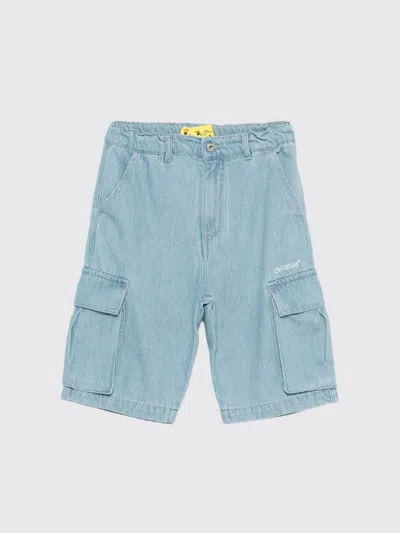 Off-white Shorts  Kids Kids Color Blue