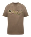 Off-white Short-sleeve T-shirt In Brown