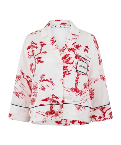 Off-white Short-sleeved Shirt In White