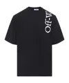 Off-white Off White Vertical Bookish Skate Cotton T-shirt In Black