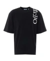 Off-white Off White Vertical Bookish Skate Cotton T-shirt In Black