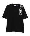 Off-white Off White Vertical Bookish Skate Cotton T-shirt In Black
