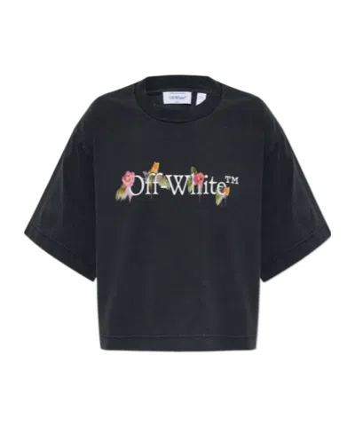 Off-white Short-sleeved T-shirt In Black