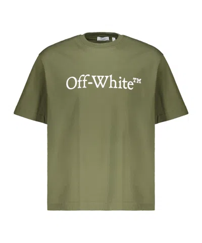 Off-white Short-sleeved T-shirt In Green