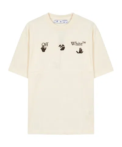 Off-white Short-sleeved T-shirt In Neutral