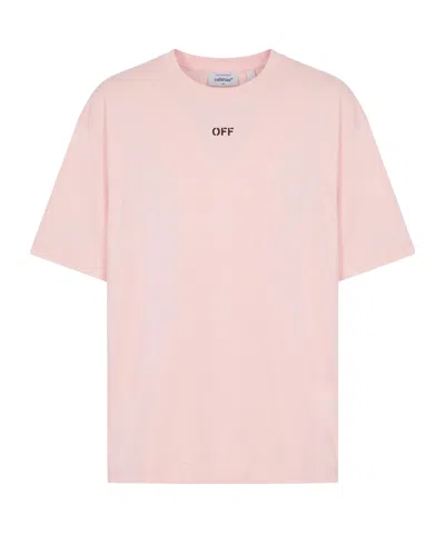 Off-white Short-sleeved T-shirt In Pink