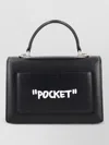 Off-white Shoulder Bag Structured Shape Top Handle