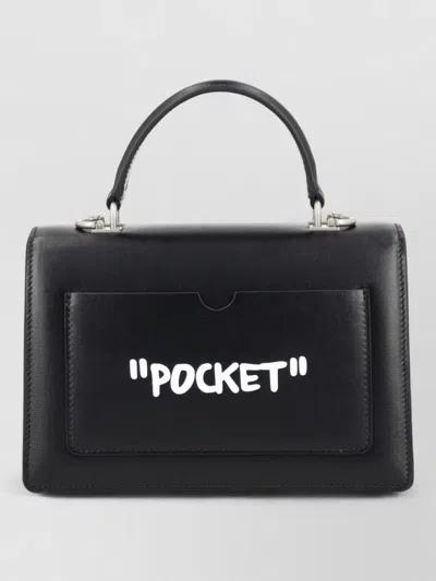 Off-white Shoulder Bag Structured Shape Top Handle