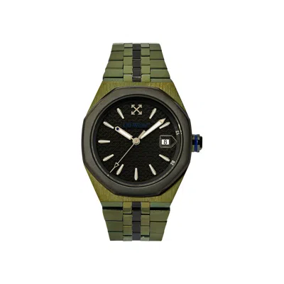 Pre-owned Off-white Signal Bracelet Watch 'green' | Men's Size Onesize