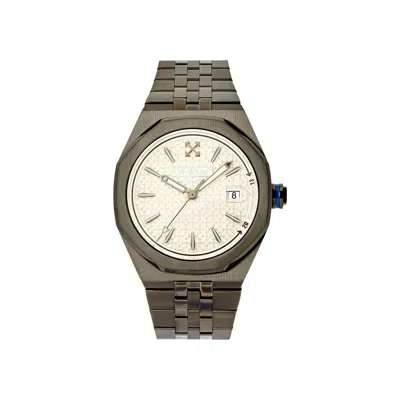 Pre-owned Off-white Signal Bracelet Watch 'gun' | Grey | Men's Size Onesize