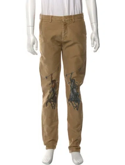 Pre-owned Off-white Signature Logo Pants In Neutral