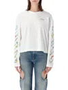 Off-white Diag Glowing Flower Long Sleeve T-shirts In White