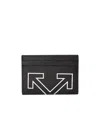 Off-white Simple Card Case In Black