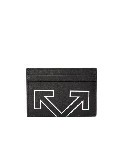 Off-white Simple Card Case In Black
