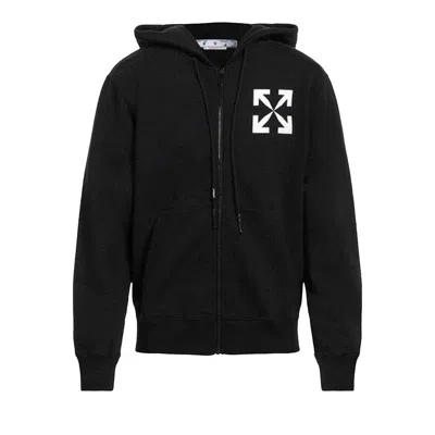 Pre-owned Off-white Single Arrow Slim Fit Zip-up Hoodie 'black' | Men's Size S