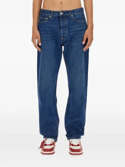 Off-white Emporio Armani Coulisse Chino Trousers In Blue