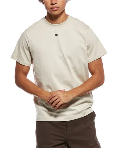 Off-white ™ Skate Fit Stamp Logo Jersey T-shirt In Gray