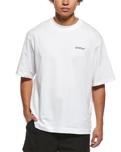 Off-white Graphic Print Crew Neck Short Sleeve T-shirt In White