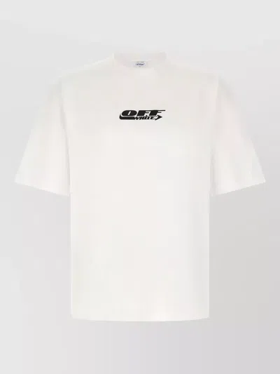 Off-white Skate Graphic Crew Neck T Shirt In White