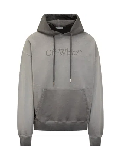 Off-white Skate Hoodie In Gray
