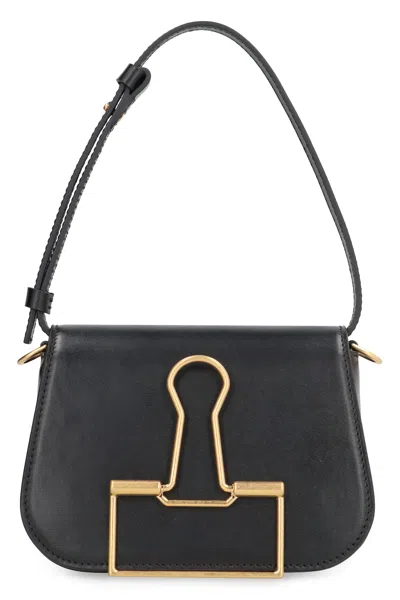 Off-white Skeleton Binder Shoulder Bag In Black