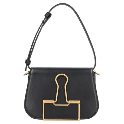 Pre-owned Off-white Skeleton Binder Shoulder Bag � Black