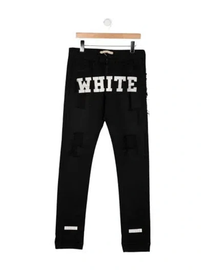 Pre-owned Off-white Skinny Jeans In Black