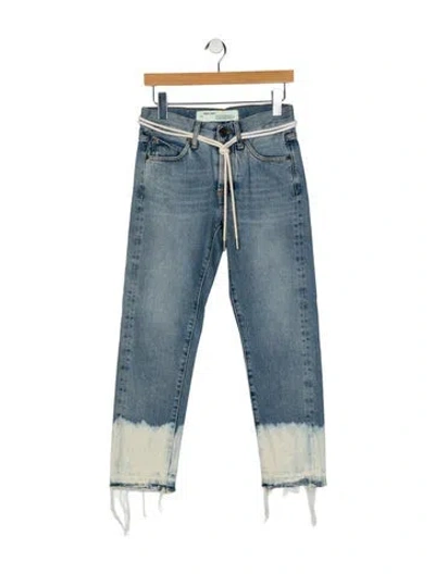 Pre-owned Off-white Skinny Jeans In Blue