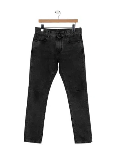 Pre-owned Off-white Skinny Jeans In Gray