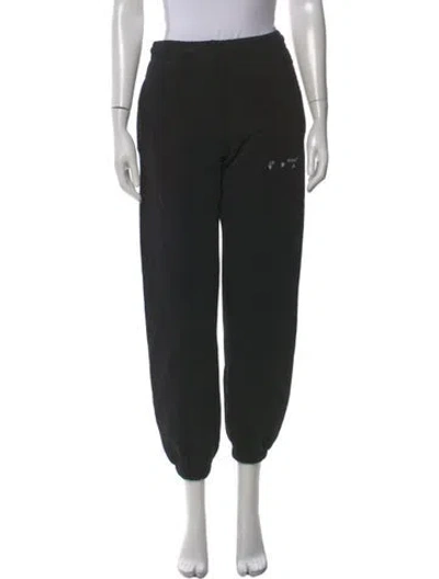 Pre-owned Off-white Skinny Leg Pants In Black