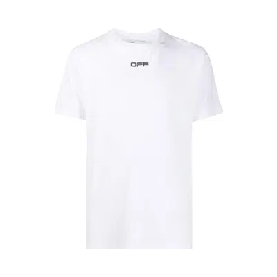 Pre-owned Off-white Slim Fit Caravaggio Square T-shirt 'white/black' | Men's Size S