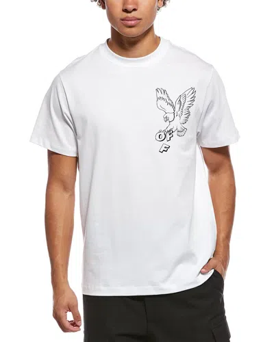 Off-white Slim Fit Eagle Arrow T-shirt In White