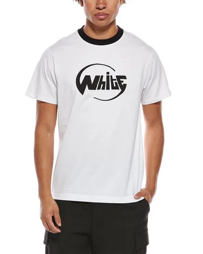 Off-white Slim Fit Globe Logo T-shirt In White