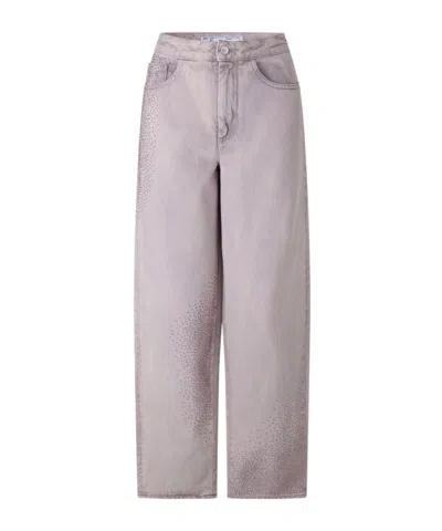 Off-white Slim Fit Jeans In Gray
