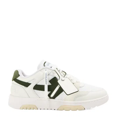 Off-white Slim Low Calfskin Leather Trainers In White