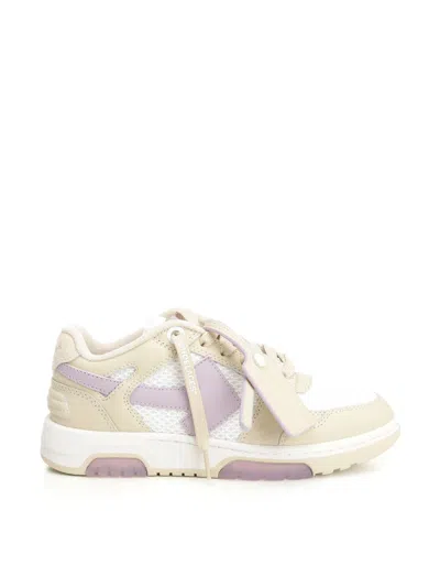 Off-white Slim Out Of Office Logo Sneakers In Animal Print