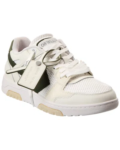 Off-white ™ Slim Out Of Office Mesh & Leather Sneaker