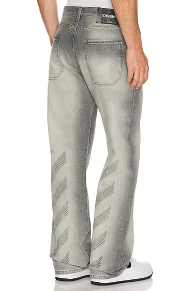 Off-white Slim Relax Jeans In Gray